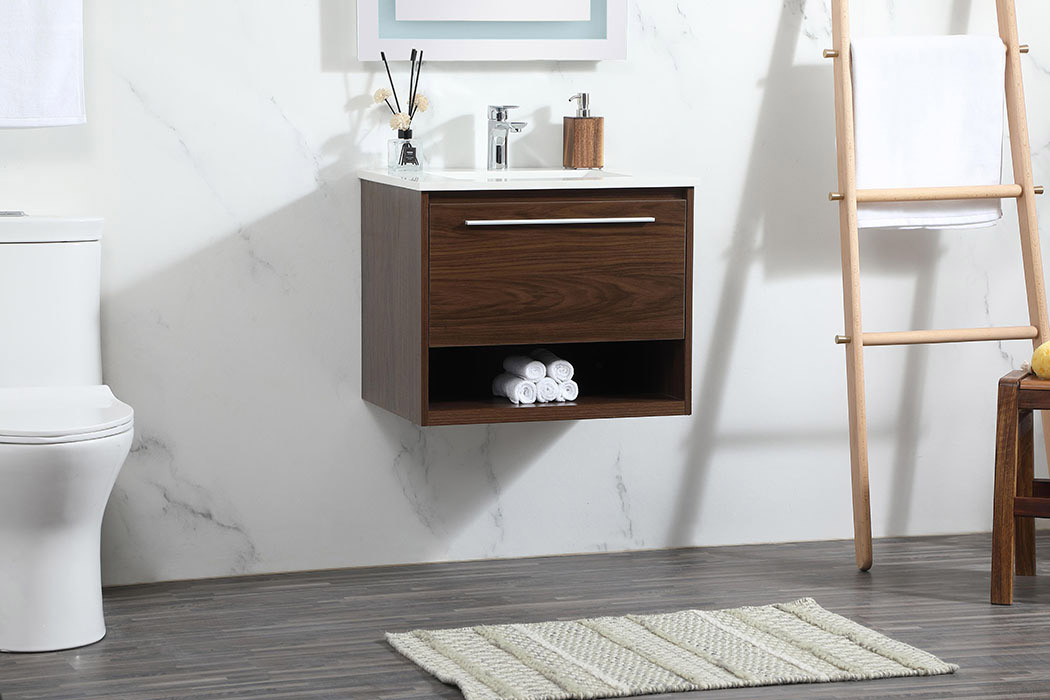 Elegant Bathroom Vanity - Walnut (VF43524MWT)