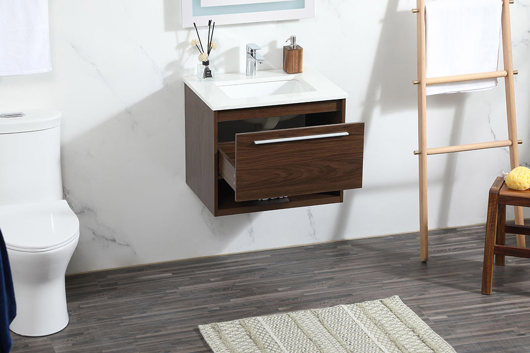 Elegant Bathroom Vanity - Walnut (VF43524MWT)