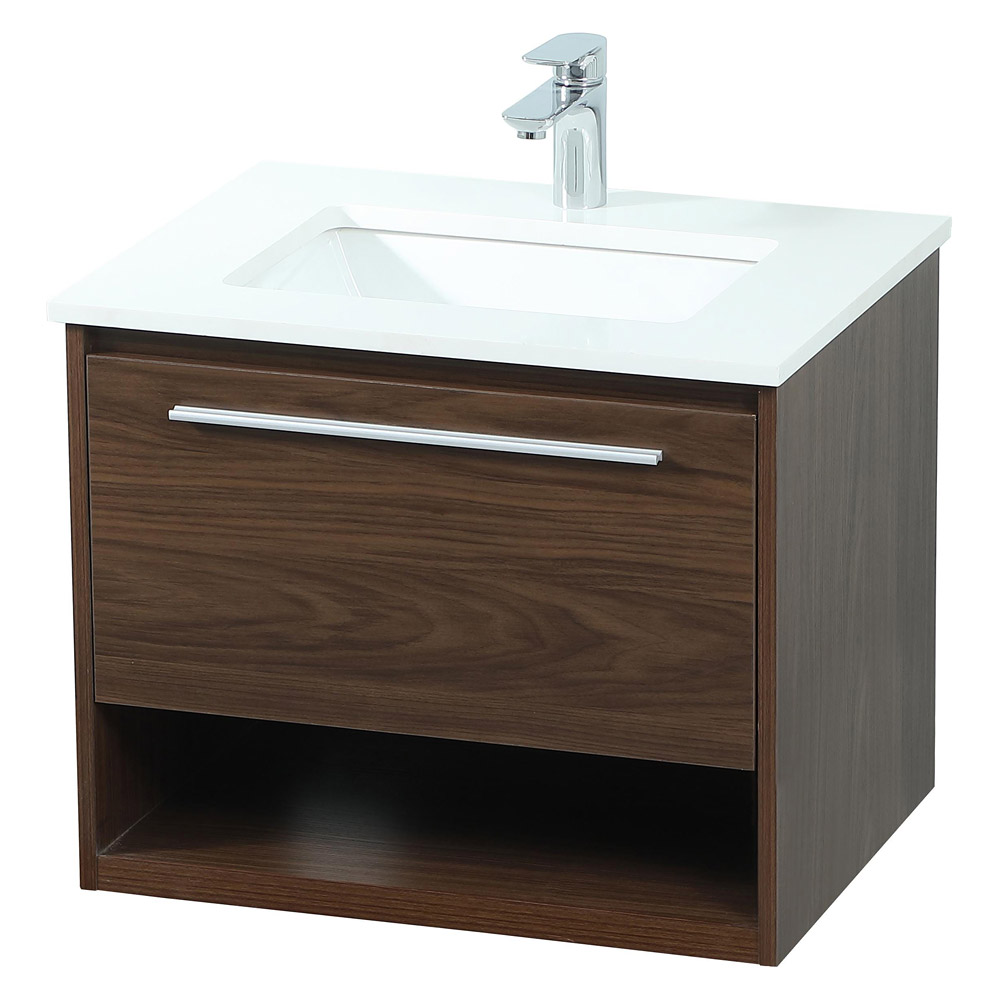 Elegant Bathroom Vanity - Walnut (VF43524MWT)