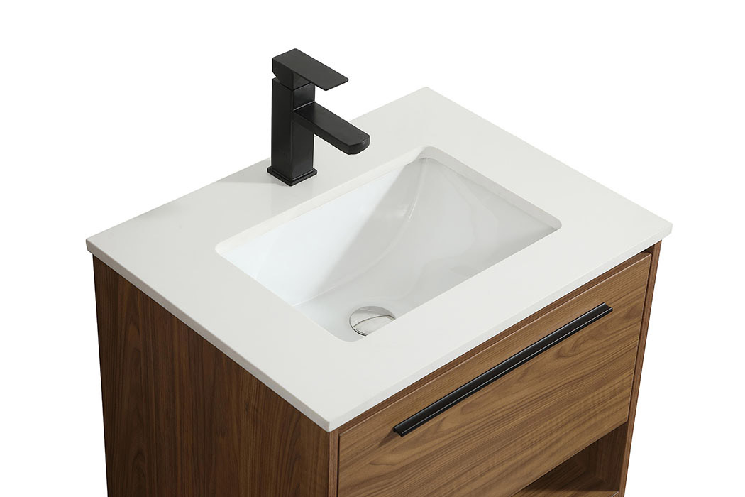 Elegant Bathroom Vanity - Walnut Brown (VF43524WB)