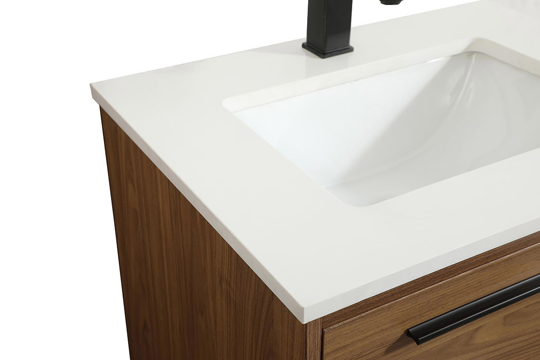 Elegant Bathroom Vanity - Walnut Brown (VF43524WB)