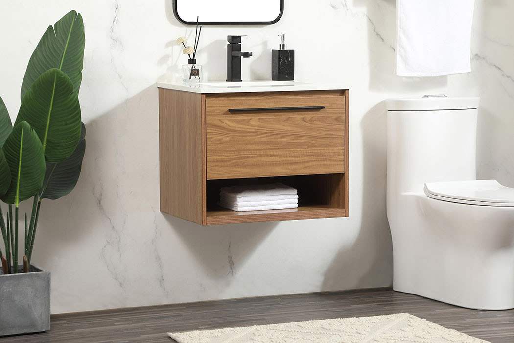 Elegant Bathroom Vanity - Walnut Brown (VF43524WB)