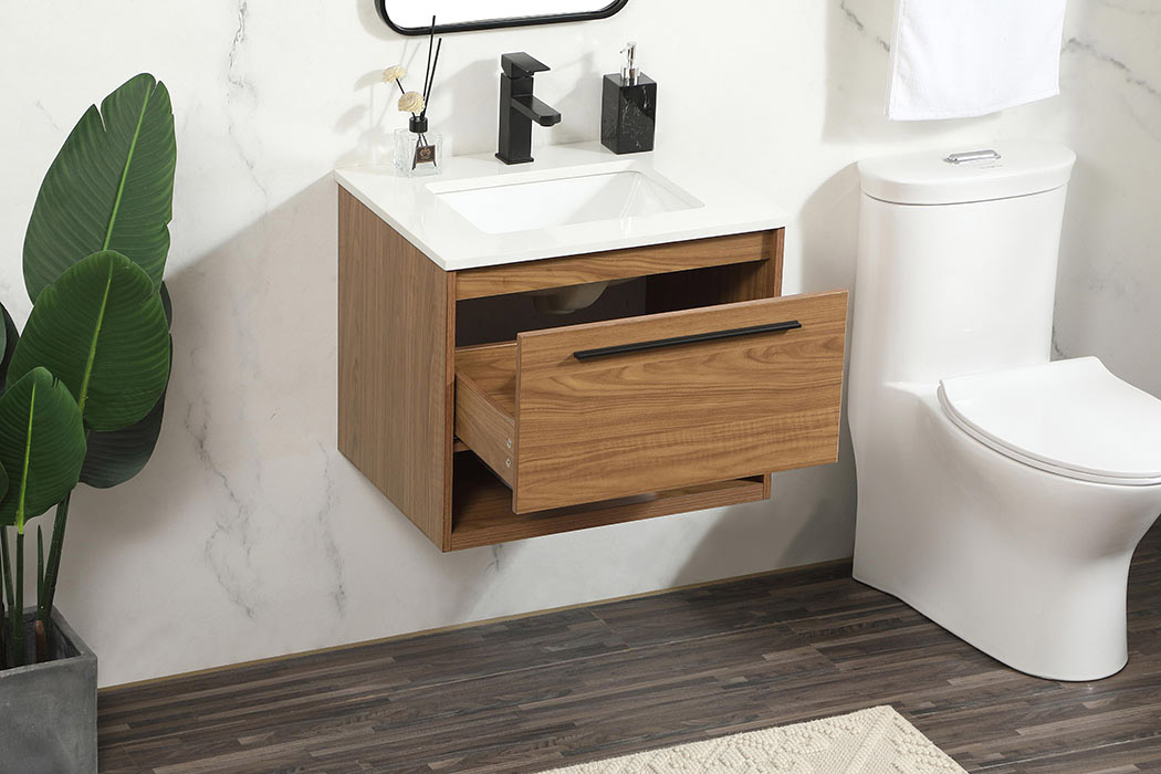 Elegant Bathroom Vanity - Walnut Brown (VF43524WB)