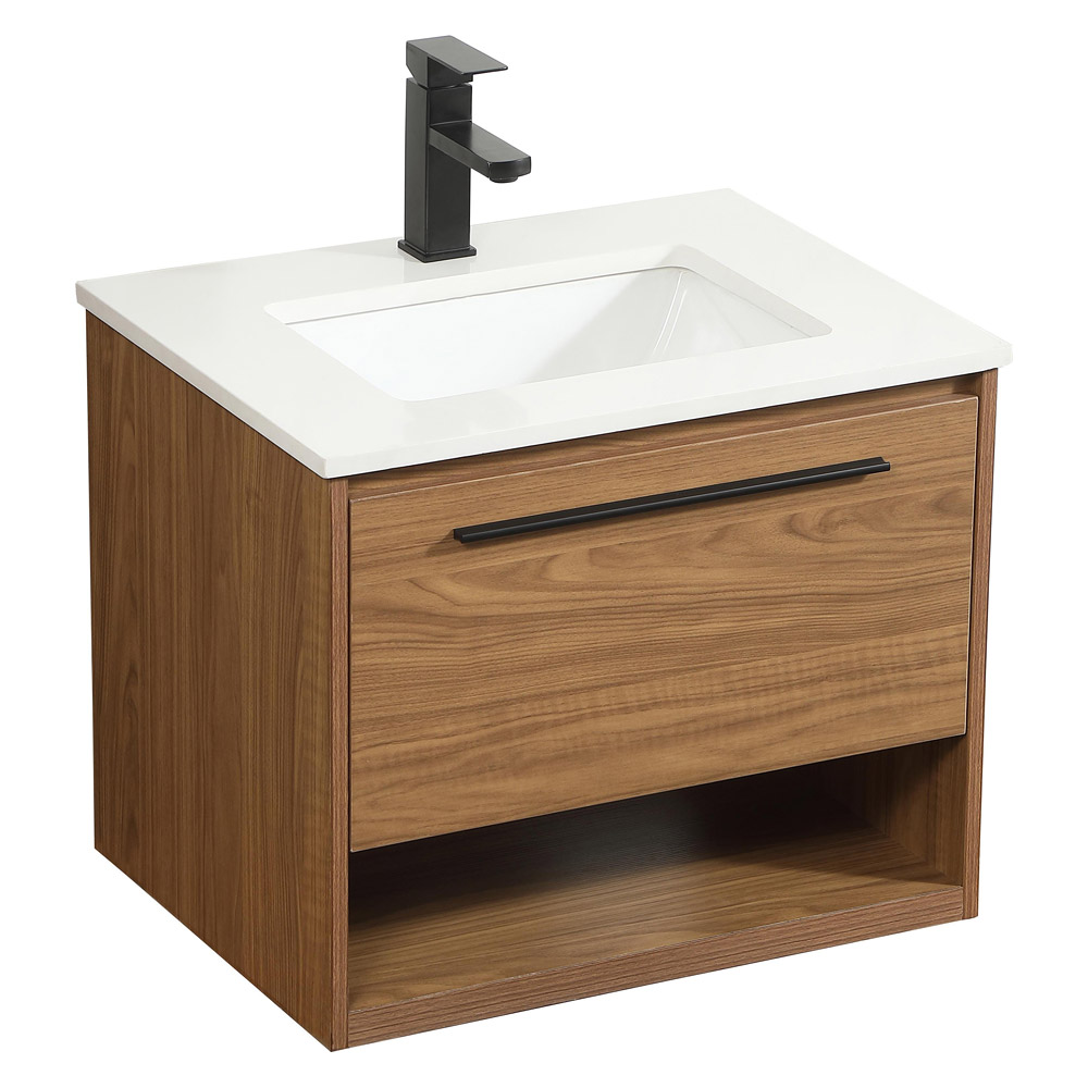 Elegant Bathroom Vanity - Walnut Brown (VF43524WB)