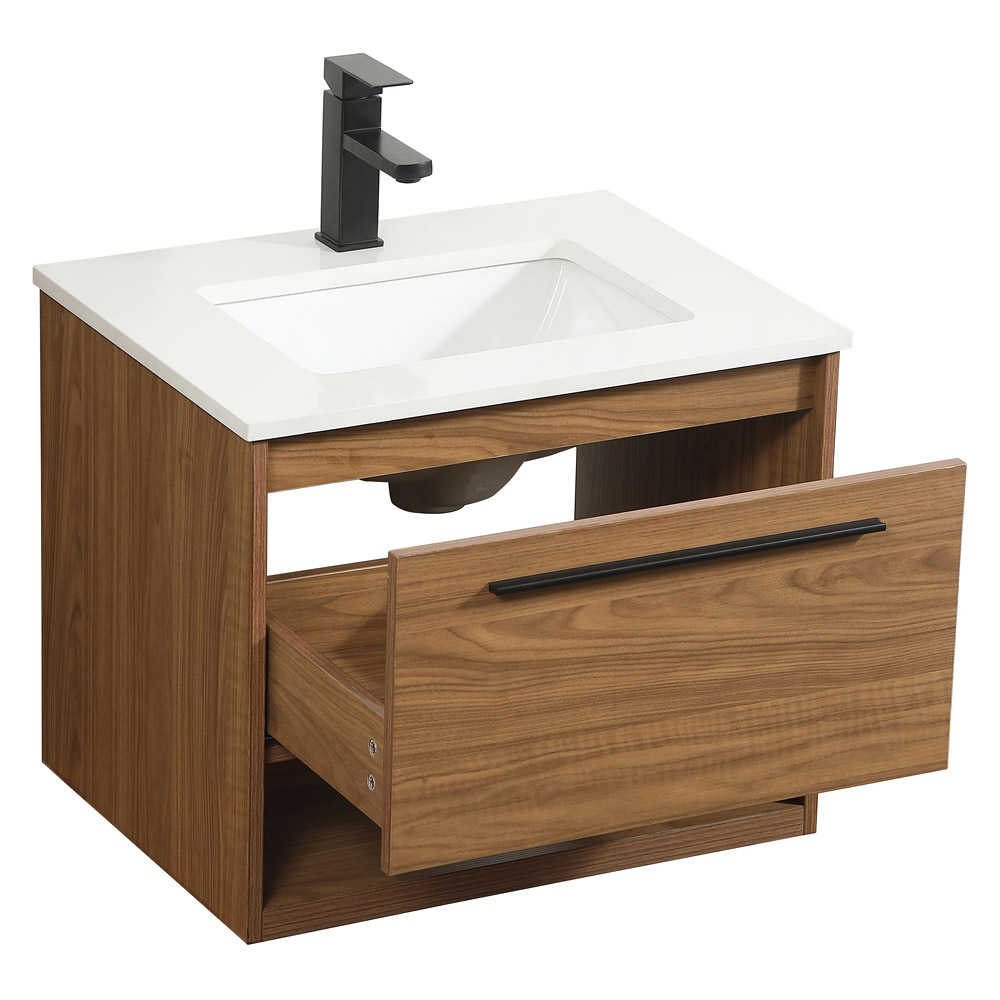 Elegant Bathroom Vanity - Walnut Brown (VF43524WB)