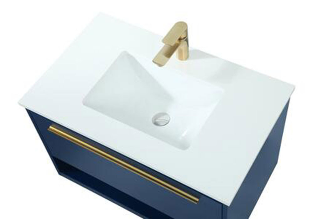 Elegant Bathroom Vanity - Blue (VF43530MBL)