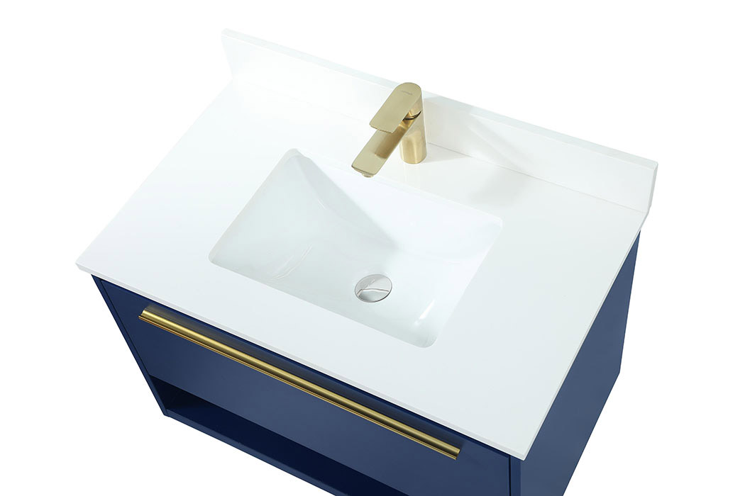 Elegant Bathroom Vanity - Blue (VF43530MBL-BS)