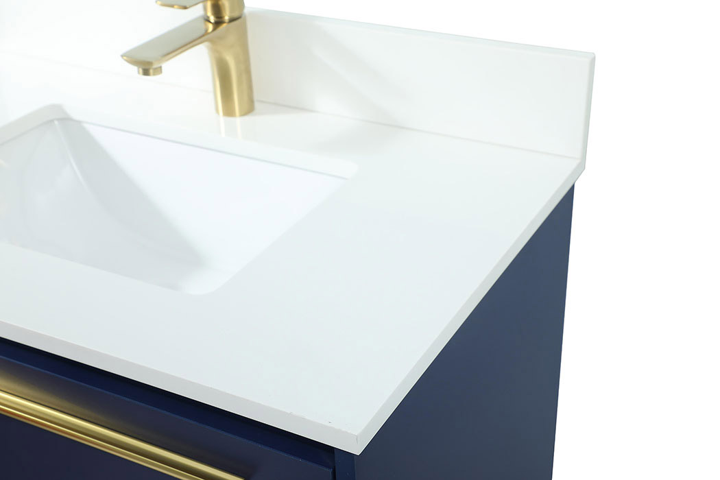 Elegant Bathroom Vanity - Blue (VF43530MBL-BS)