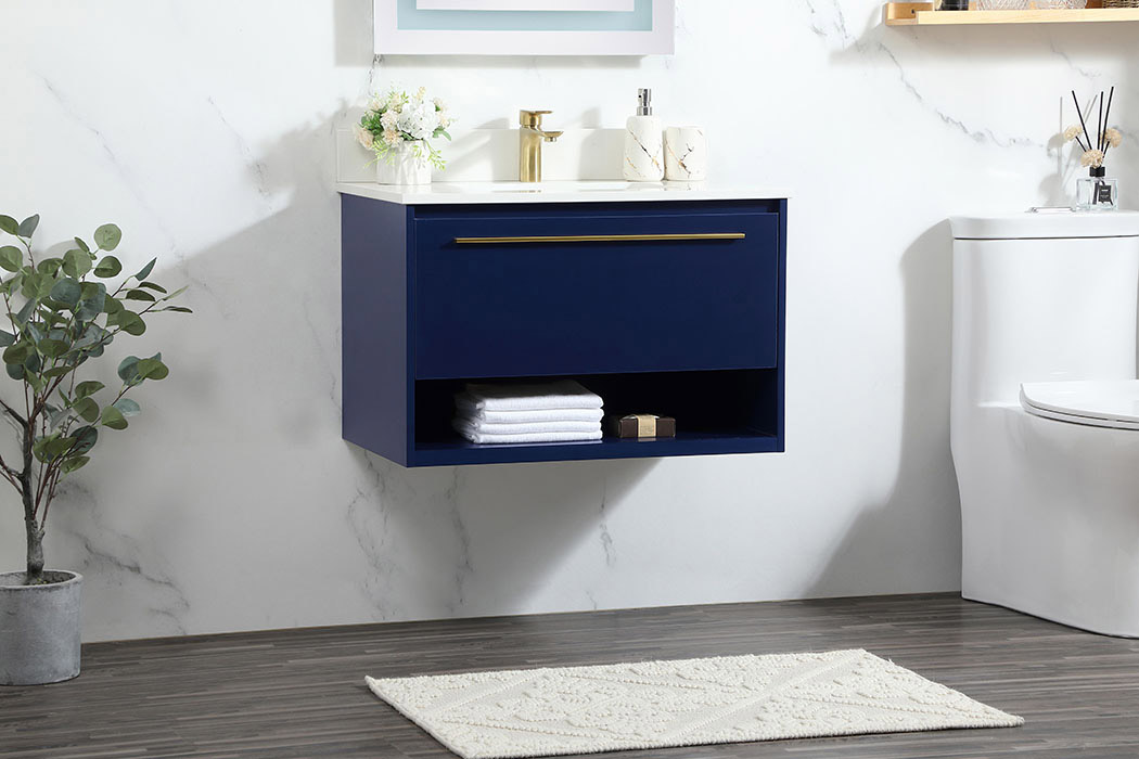 Elegant Bathroom Vanity - Blue (VF43530MBL-BS)