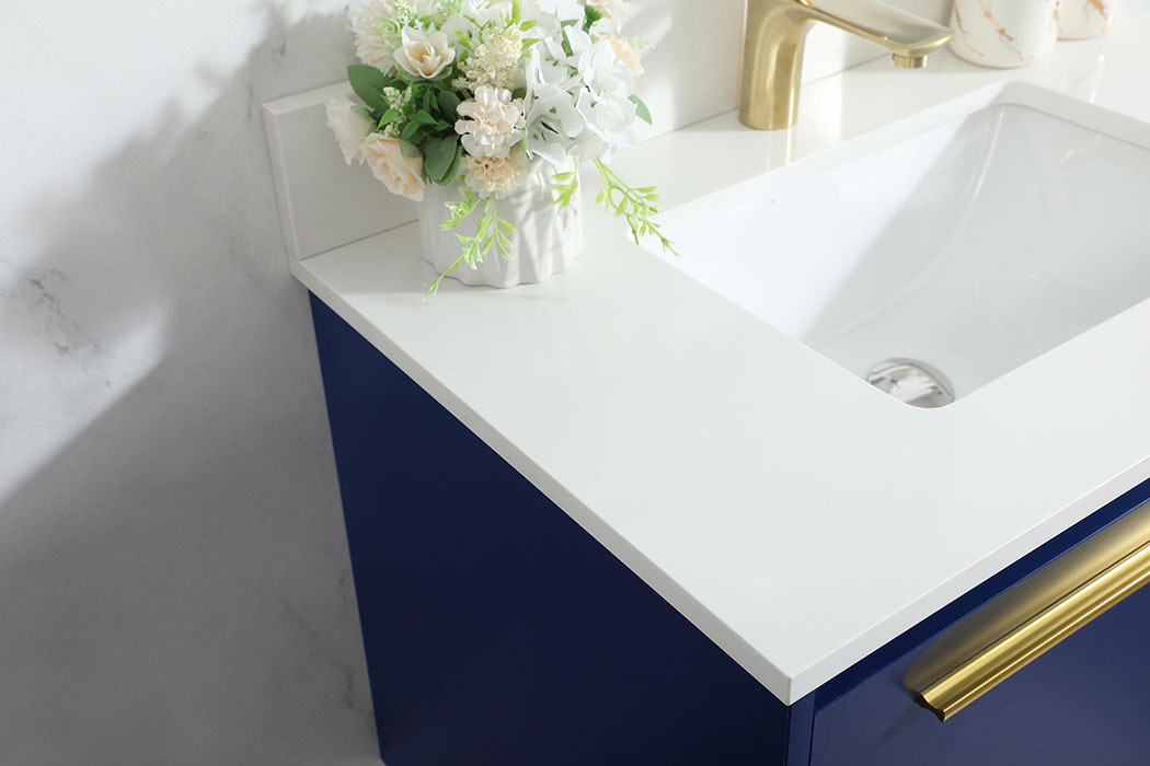 Elegant Bathroom Vanity - Blue (VF43530MBL-BS)