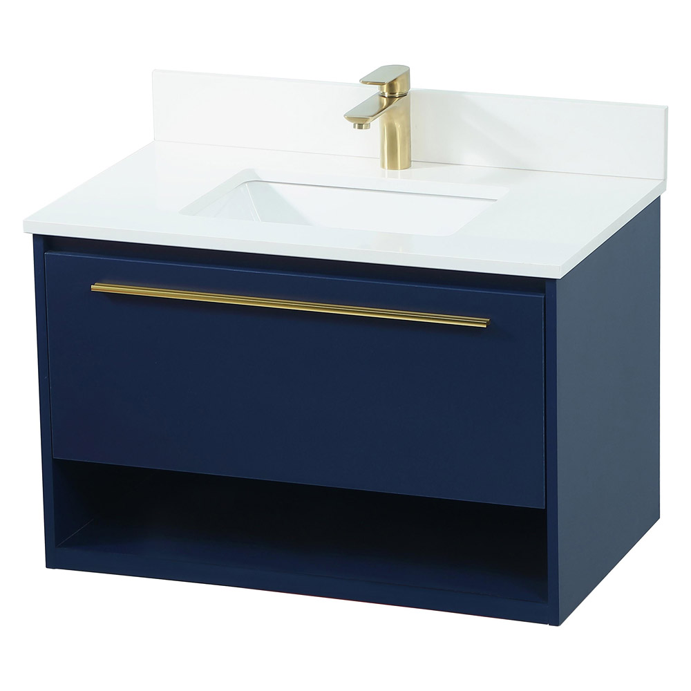 Elegant Bathroom Vanity - Blue (VF43530MBL-BS)