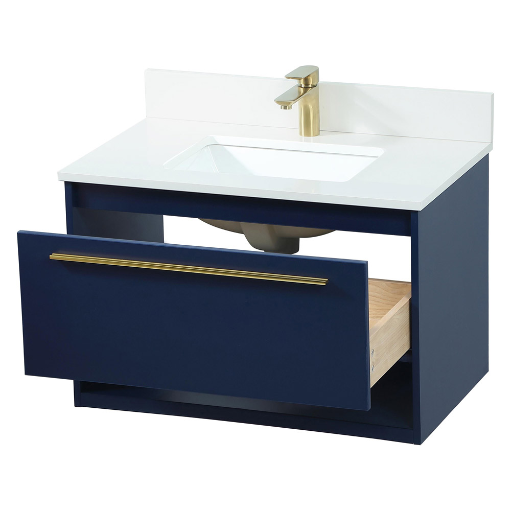 Elegant Bathroom Vanity - Blue (VF43530MBL-BS)