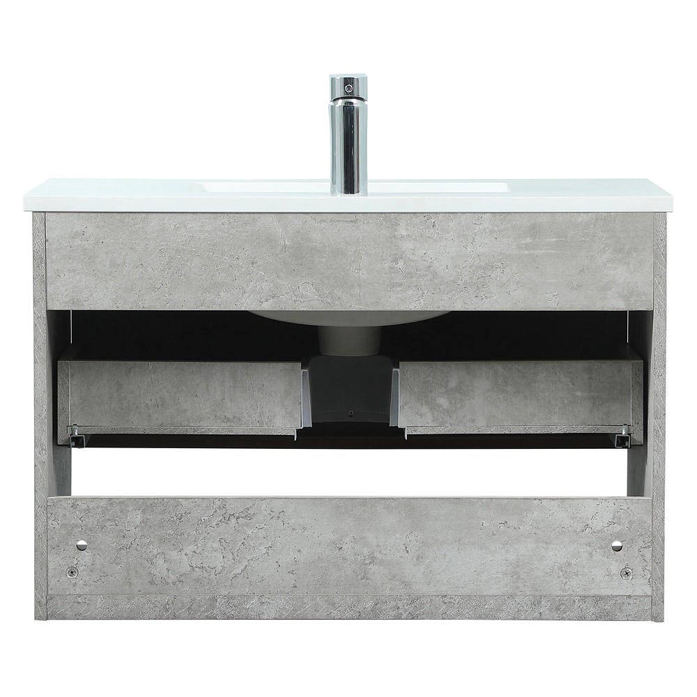 Elegant Bathroom Vanity - Concrete Gray (VF43530MCG)