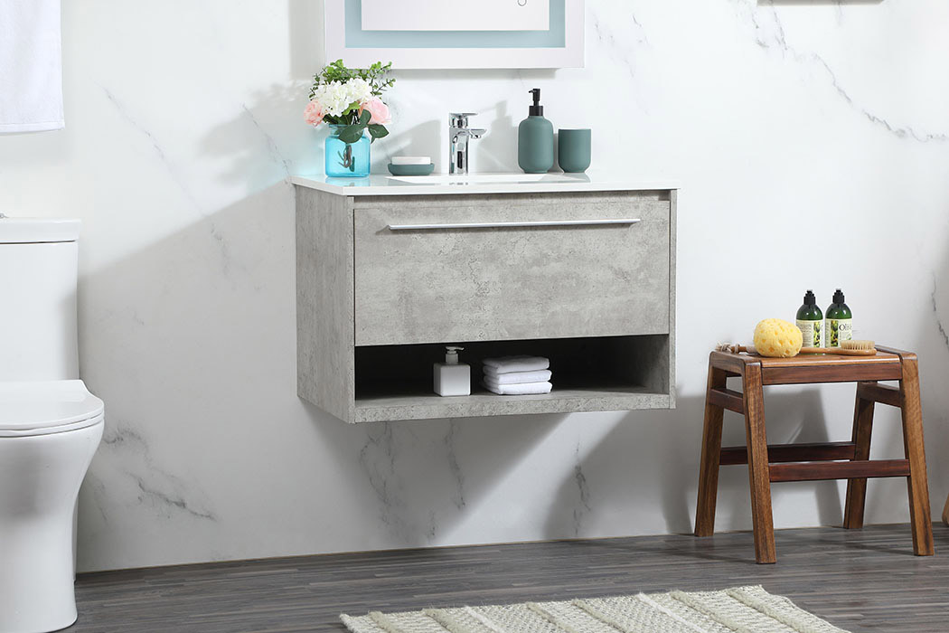 Elegant Bathroom Vanity - Concrete Gray (VF43530MCG)