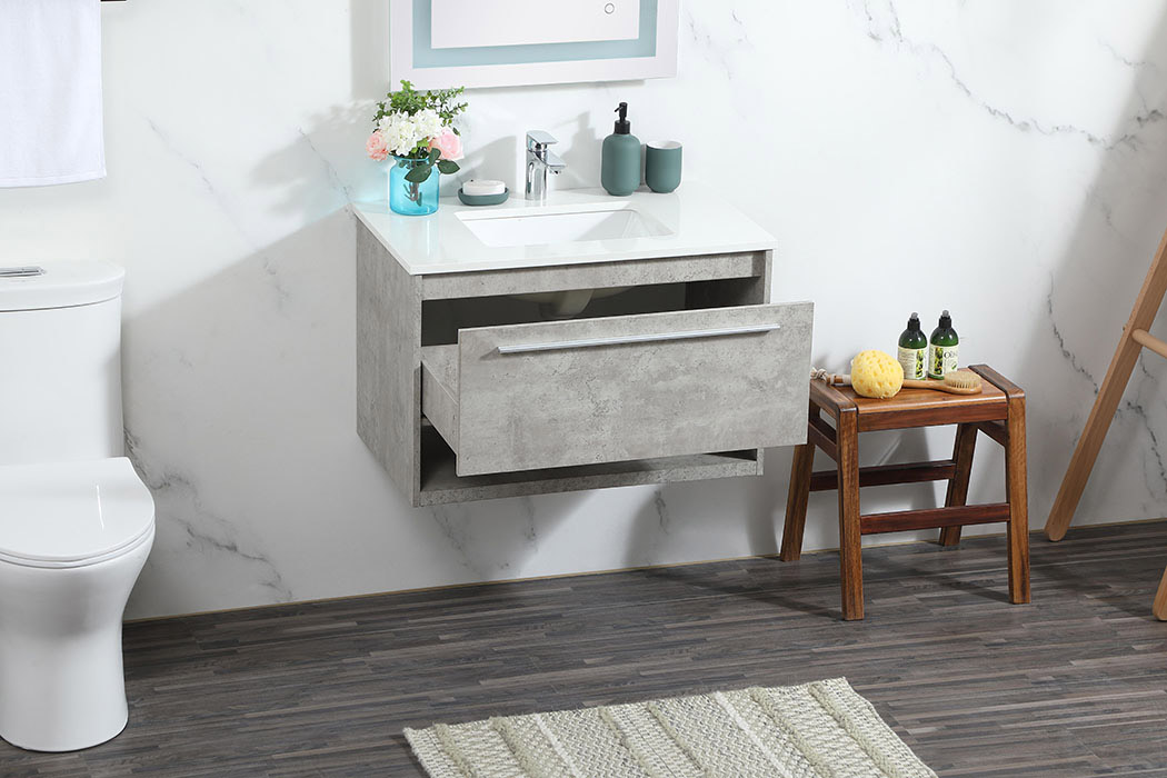 Elegant Bathroom Vanity - Concrete Gray (VF43530MCG)