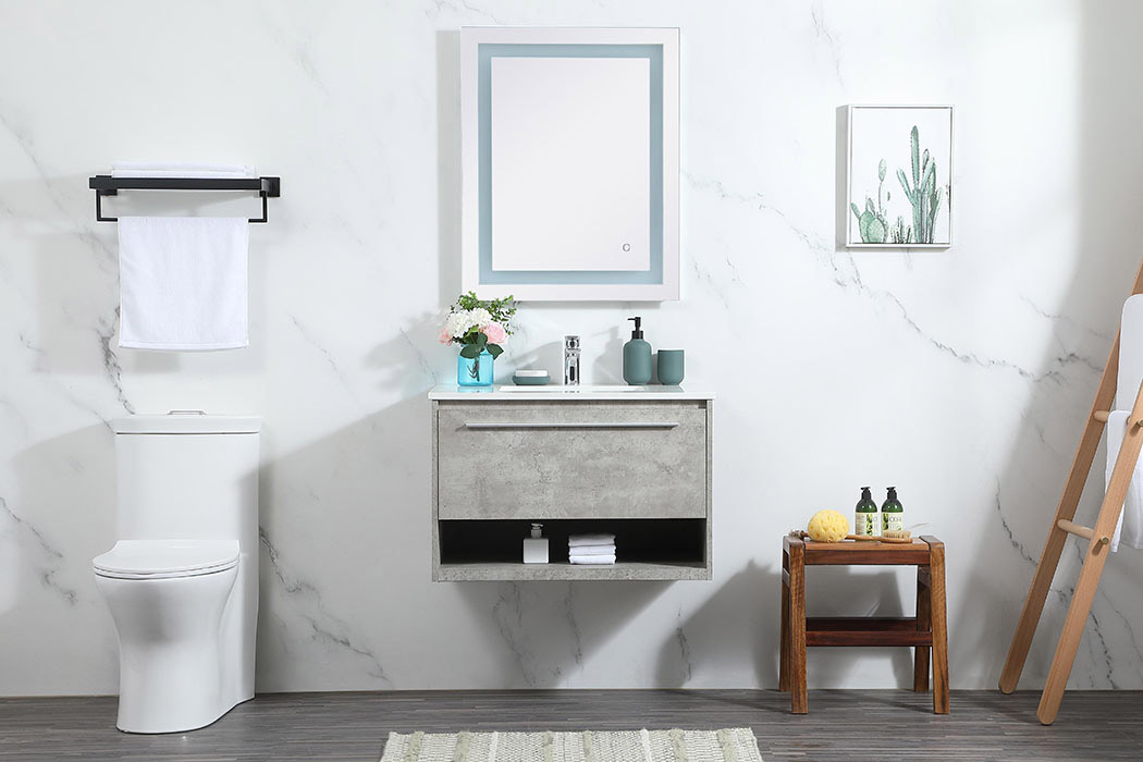 Elegant Bathroom Vanity - Concrete Gray (VF43530MCG)