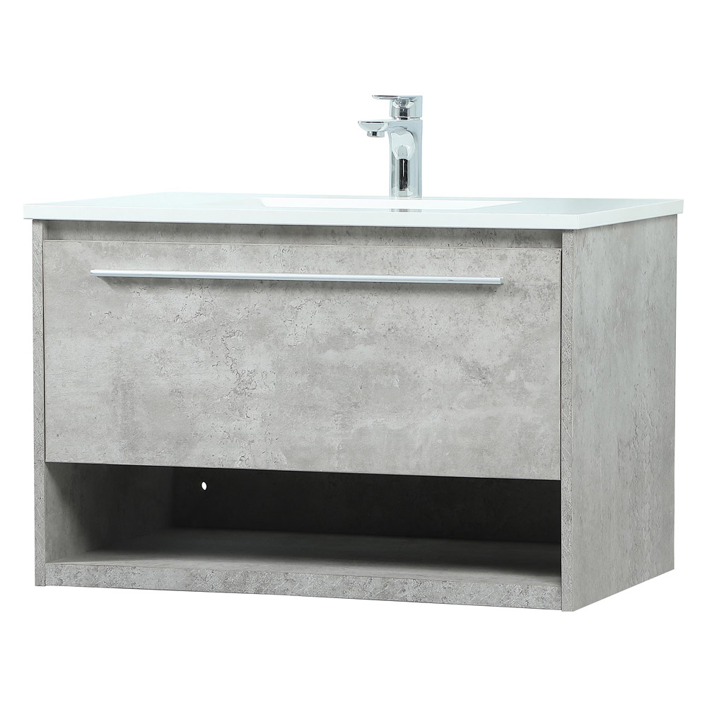 Elegant Bathroom Vanity - Concrete Gray (VF43530MCG)