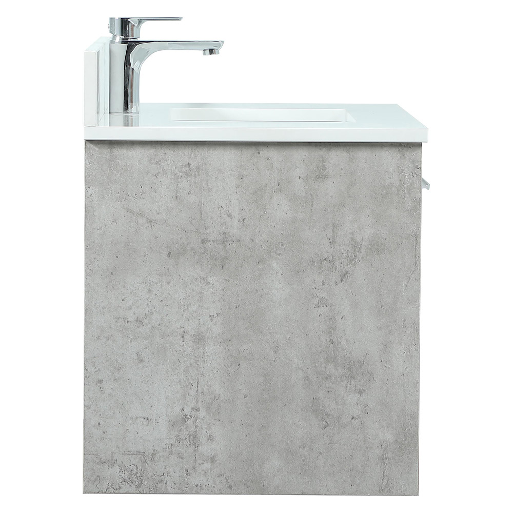 Elegant Bathroom Vanity - Concrete Gray (VF43530MCG-BS)