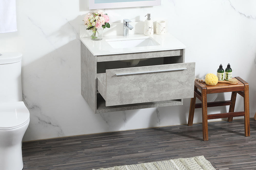 Elegant Bathroom Vanity - Concrete Gray (VF43530MCG-BS)