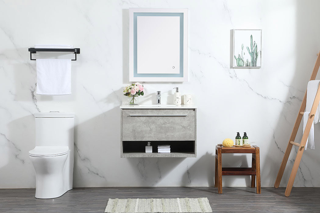 Elegant Bathroom Vanity - Concrete Gray (VF43530MCG-BS)