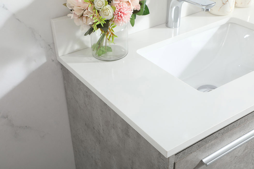 Elegant Bathroom Vanity - Concrete Gray (VF43530MCG-BS)