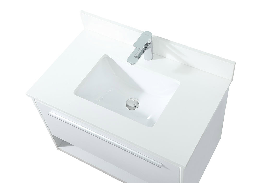 Elegant Bathroom Vanity - White (VF43530MWH-BS)