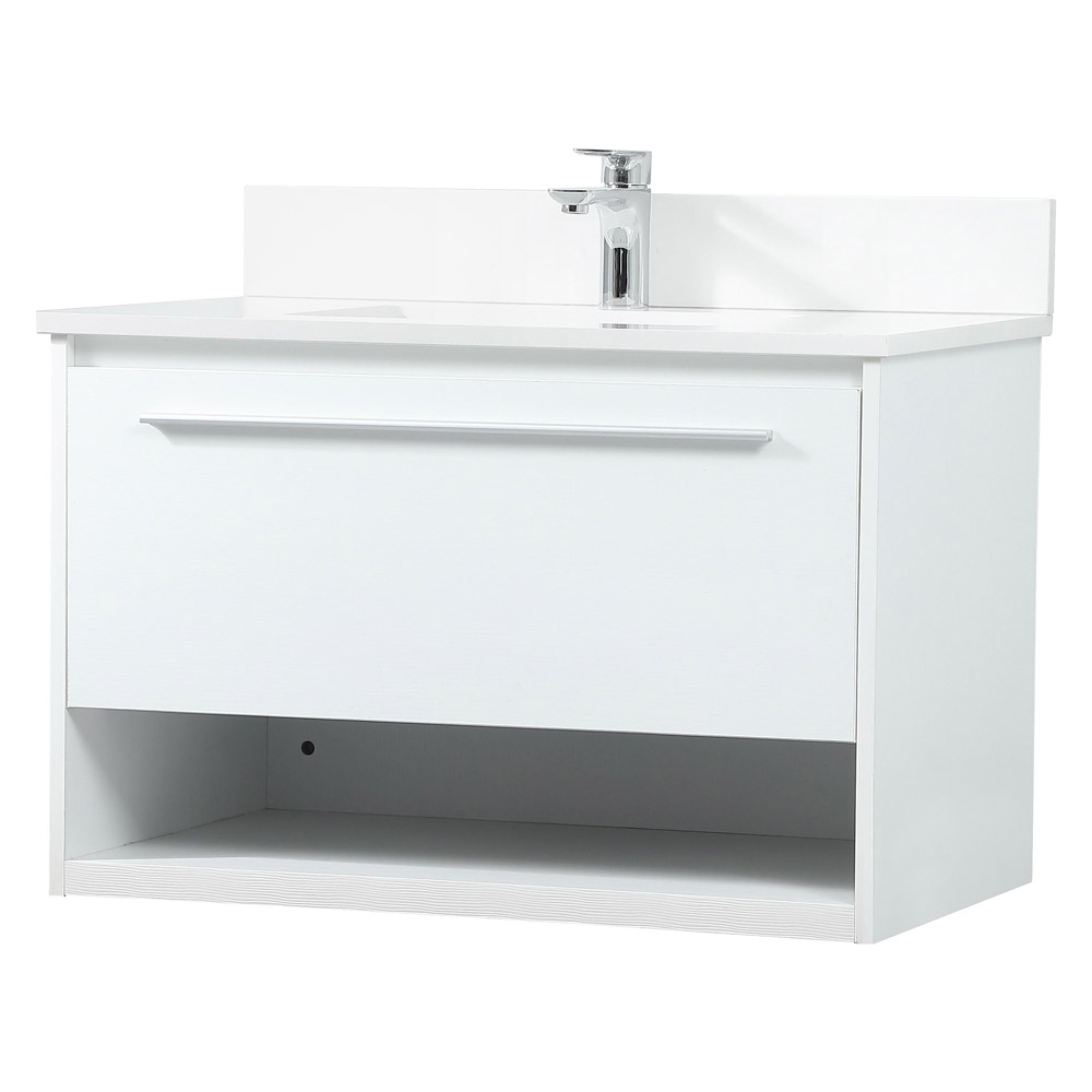 Elegant Bathroom Vanity - White (VF43530MWH-BS)