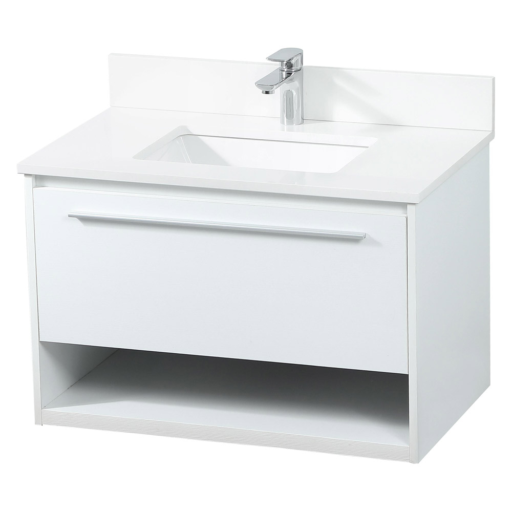 Elegant Bathroom Vanity - White (VF43530MWH-BS)