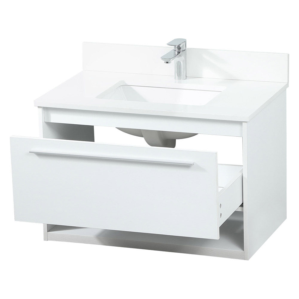 Elegant Bathroom Vanity - White (VF43530MWH-BS)