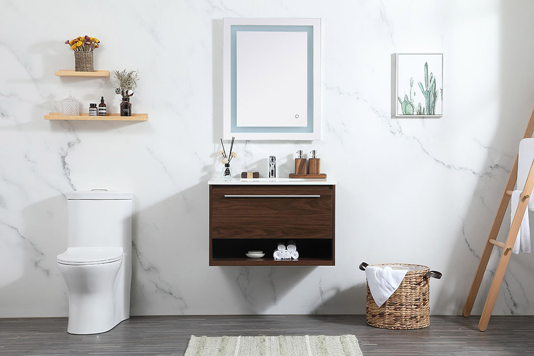 Elegant Bathroom Vanity - Walnut (VF43530MWT)