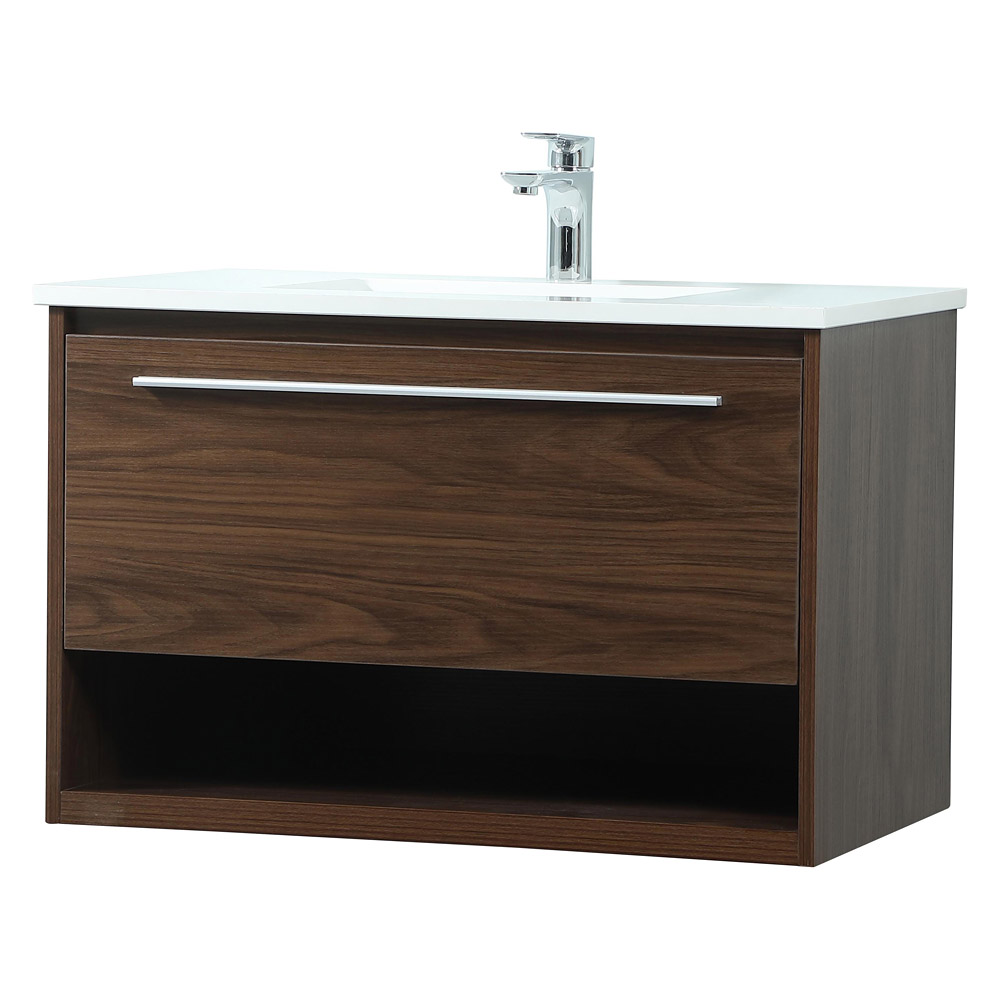 Elegant Bathroom Vanity - Walnut (VF43530MWT)