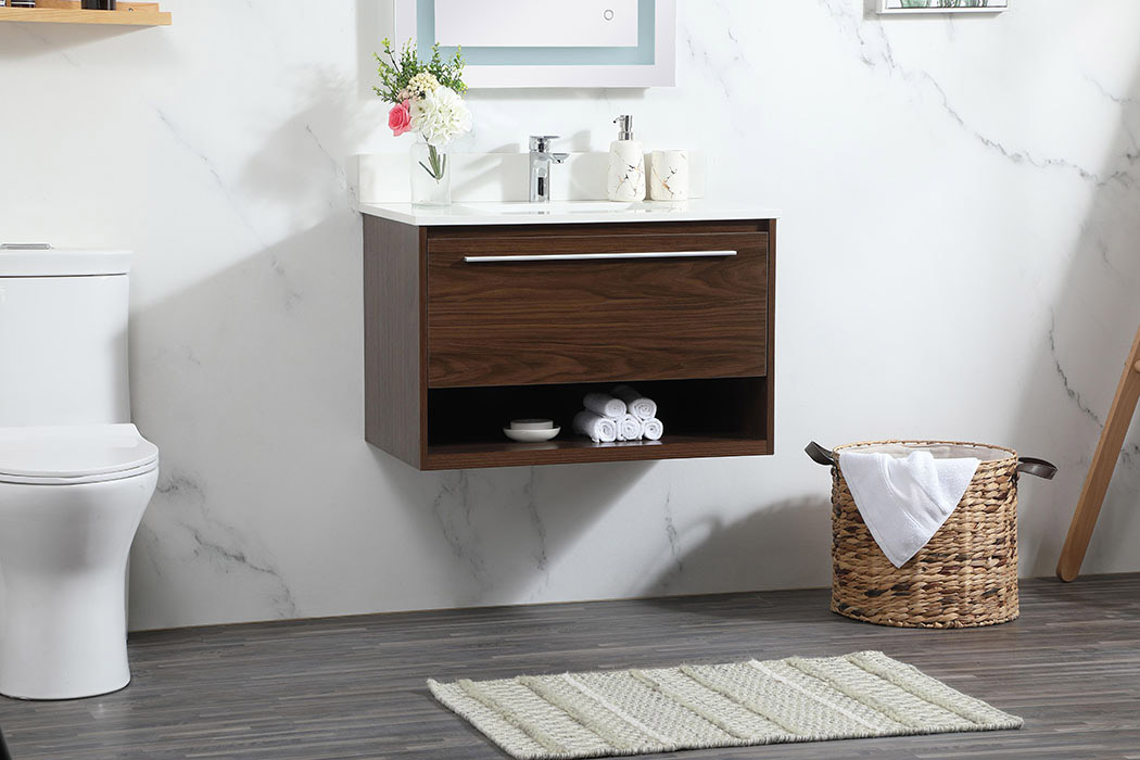 Elegant Bathroom Vanity - Walnut (VF43530MWT-BS)