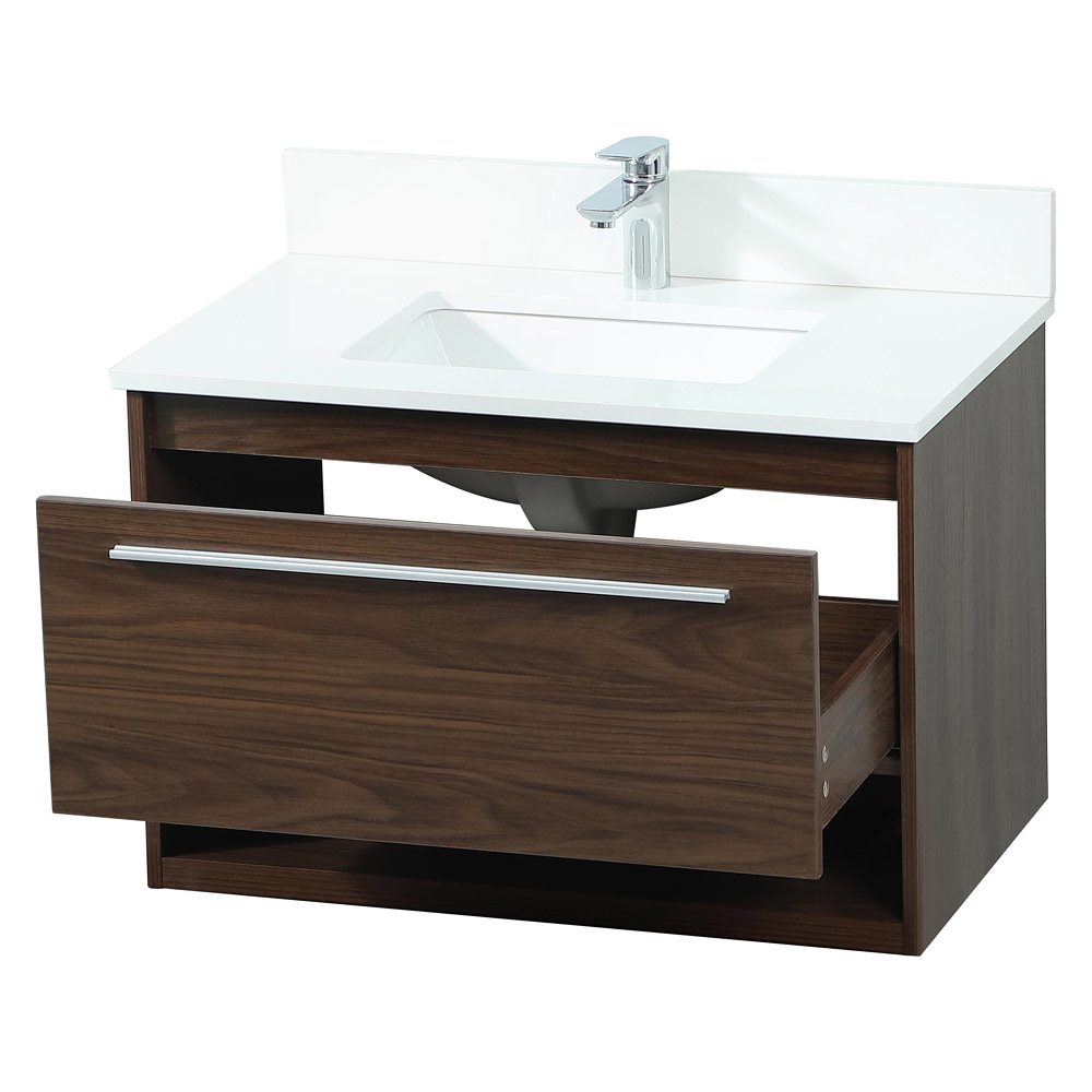 Elegant Bathroom Vanity - Walnut (VF43530MWT-BS)