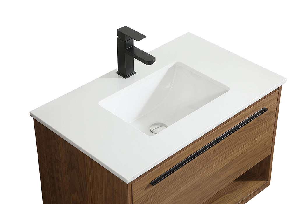 Elegant Bathroom Vanity - Walnut Brown (VF43530WB)