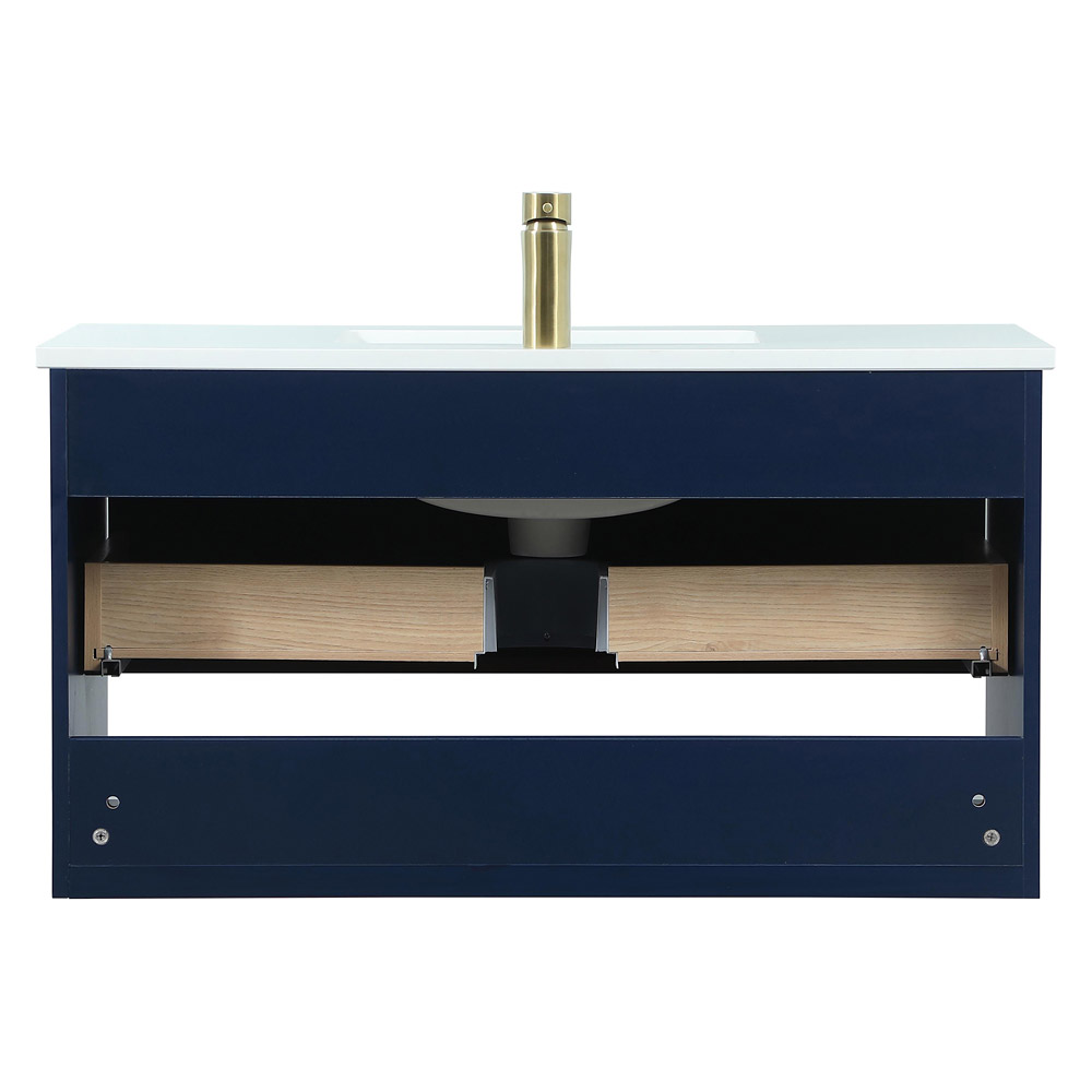 Elegant Bathroom Vanity - Blue (VF43536MBL)