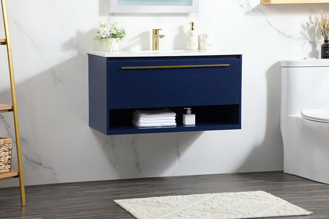 Elegant Bathroom Vanity - Blue (VF43536MBL)