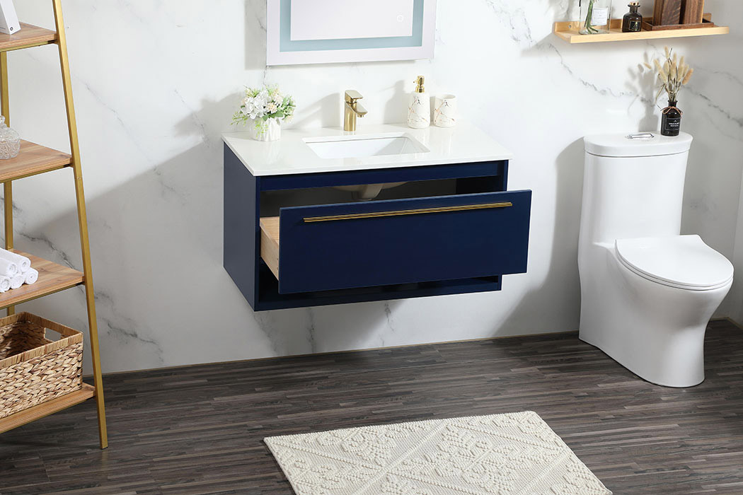 Elegant Bathroom Vanity - Blue (VF43536MBL)