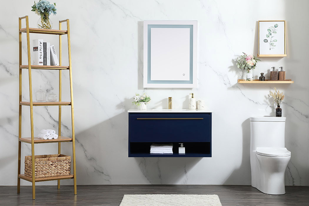 Elegant Bathroom Vanity - Blue (VF43536MBL)