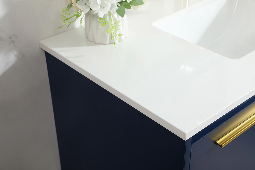 Elegant Bathroom Vanity - Blue (VF43536MBL)