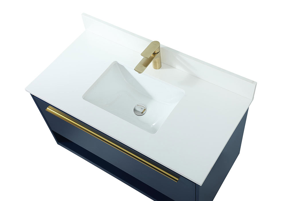 Elegant Bathroom Vanity - Blue (VF43536MBL-BS)