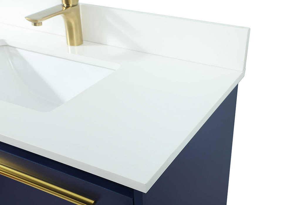 Elegant Bathroom Vanity - Blue (VF43536MBL-BS)