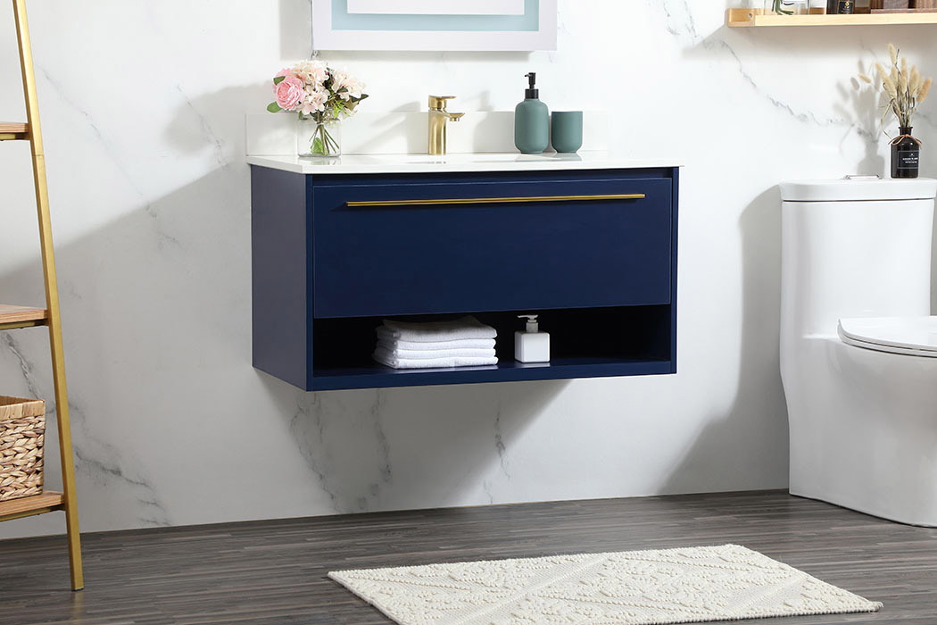 Elegant Bathroom Vanity - Blue (VF43536MBL-BS)