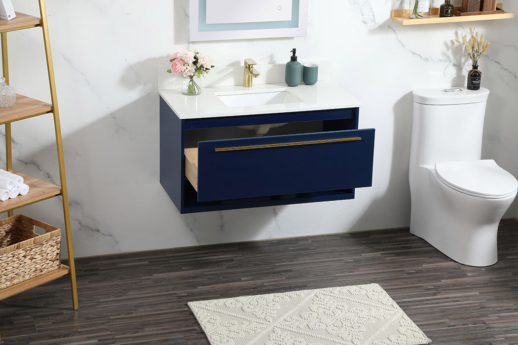 Elegant Bathroom Vanity - Blue (VF43536MBL-BS)