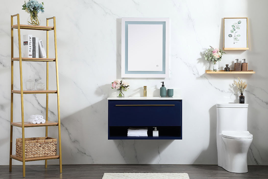 Elegant Bathroom Vanity - Blue (VF43536MBL-BS)