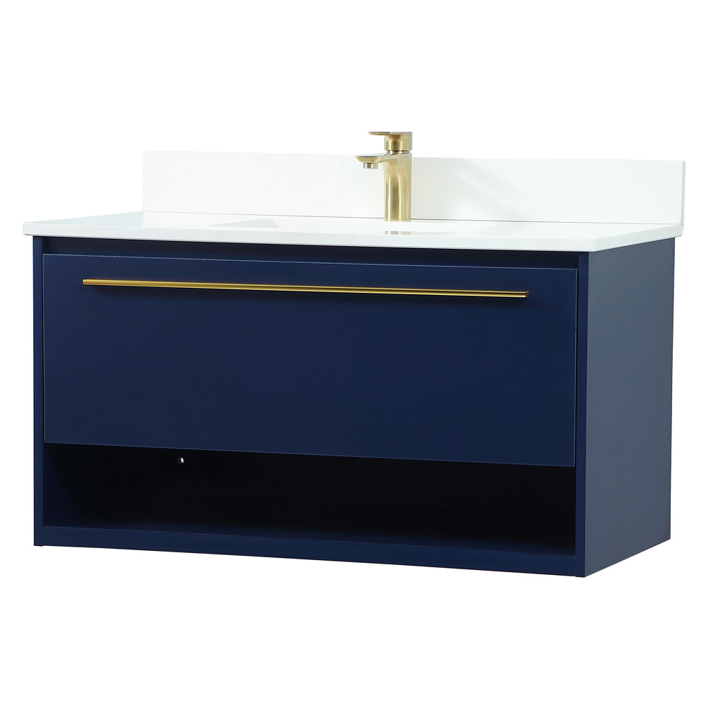 Elegant Bathroom Vanity - Blue (VF43536MBL-BS)