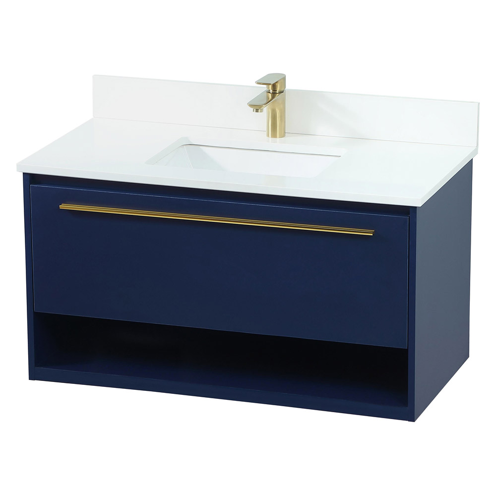 Elegant Bathroom Vanity - Blue (VF43536MBL-BS)