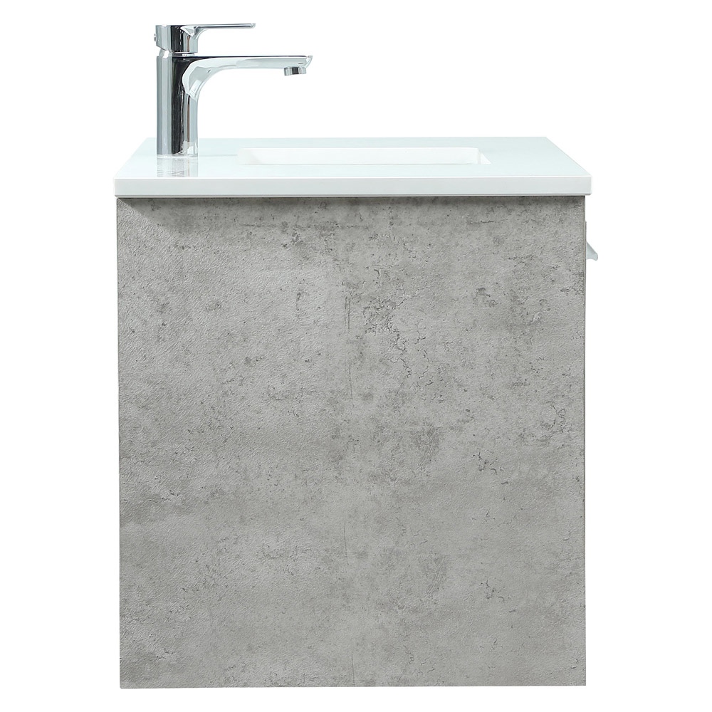 Elegant Bathroom Vanity - Concrete Gray (VF43536MCG)