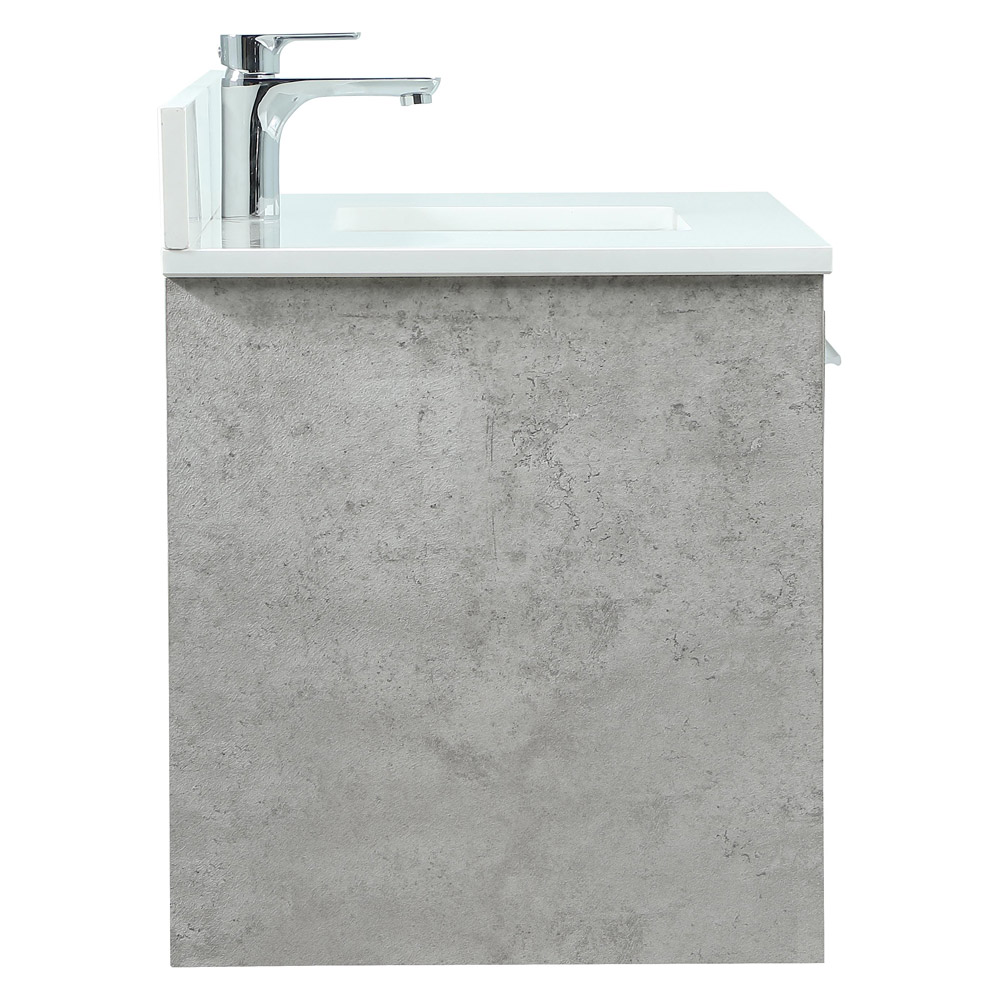 Elegant Bathroom Vanity - Concrete Gray (VF43536MCG-BS)