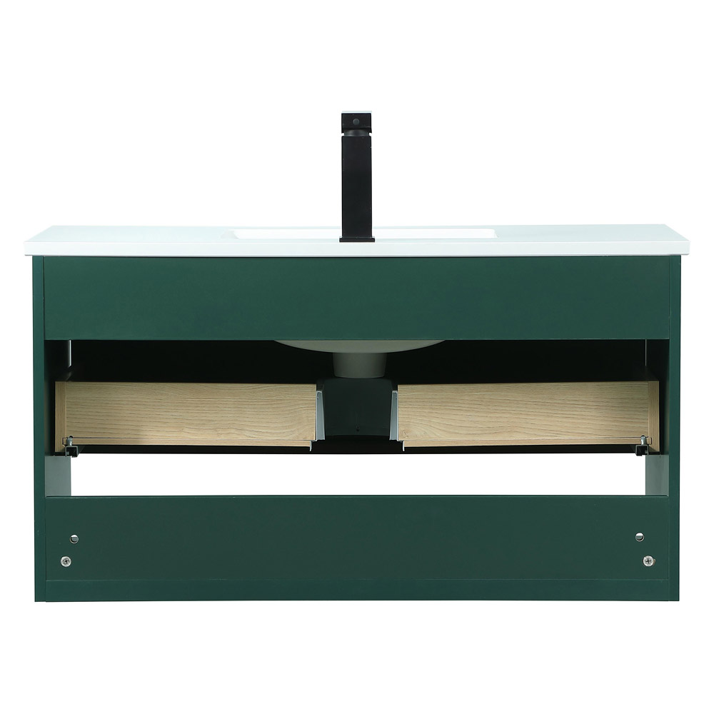 Elegant Bathroom Vanity - Green (VF43536MGN)