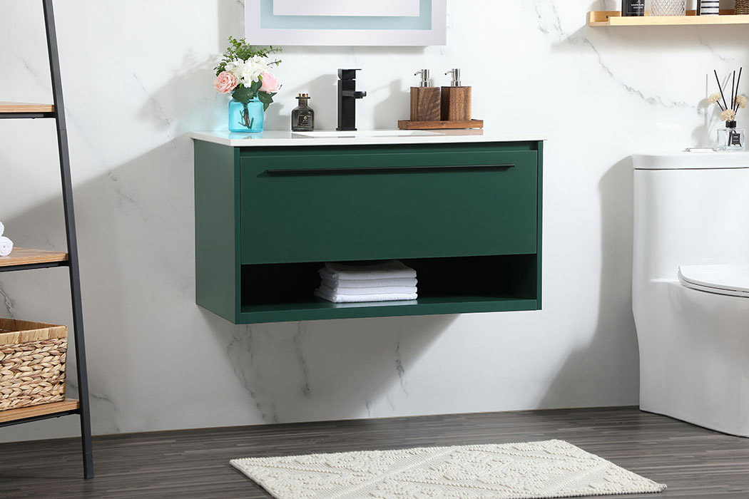 Elegant Bathroom Vanity - Green (VF43536MGN)